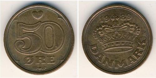 50 Ore Dänemark Bronze 