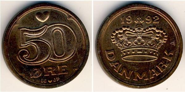50 Ore Dänemark Bronze 