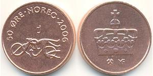 50 Ore Norvège Bronze 