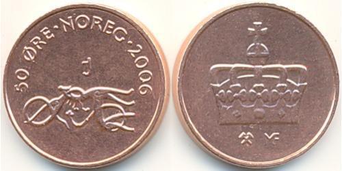 50 Ore Norvège Bronze 