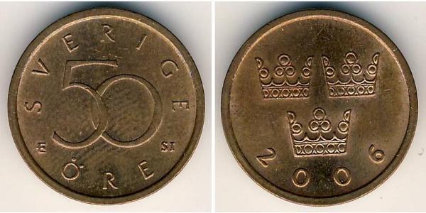 50 Ore Sweden Bronze 