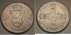 50 Ore Norvège Cuivre 