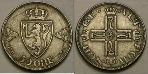 50 Ore Norvège Cuivre 