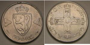 50 Ore Norvège Cuivre 