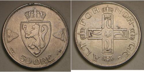 50 Ore Norvège Cuivre 