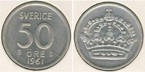 50 Ore Suède Cuivre/Nickel 