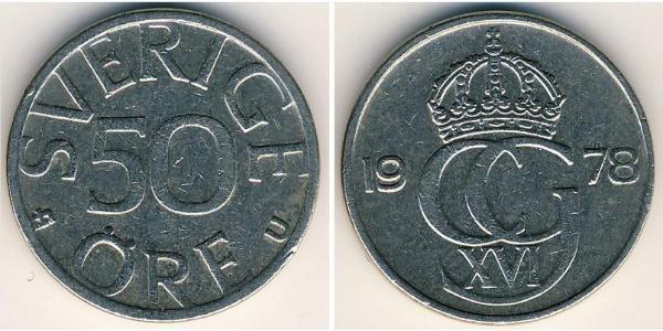 50 Ore Suède Cuivre/Nickel 