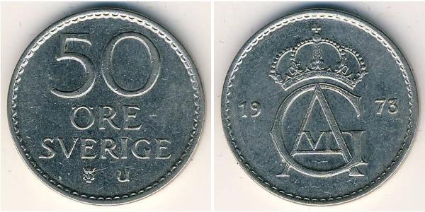 50 Ore Suède Cuivre/Nickel 