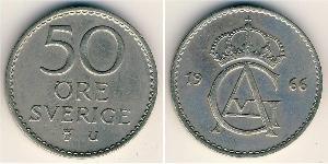 50 Ore Schweden Kupfer/Nickel 