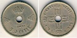 50 Ore Noruega Níquel/Cobre 