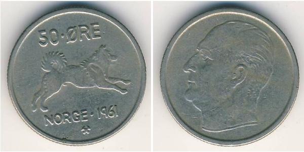 50 Ore Noruega Níquel/Cobre 