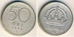 50 Ore Schweden Silber 