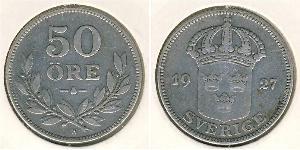 50 Ore Sweden Silver 