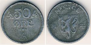 50 Ore Norvège Zinc 