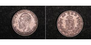 50 Ore 瑞典－挪威联盟 (1814 - 1905) 銀 奧斯卡二世 (1829-1907)