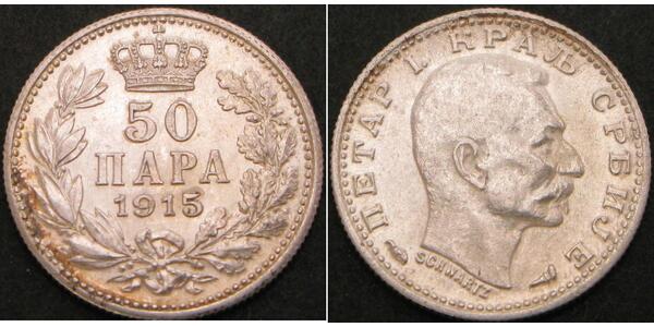 50 Para Serbia Argento 