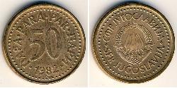 50 Para Sozialistische Föderative Republik Jugoslawien (1943 -1992) Bronze 