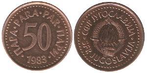 50 Para Socialist Federal Republic of Yugoslavia (1943 -1992) Copper/Zinc 