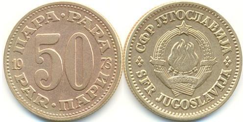 50 Para República Federativa Socialista de Yugoslavia (1943 -1992) Latón 