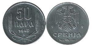 50 Para Serbie Zinc 