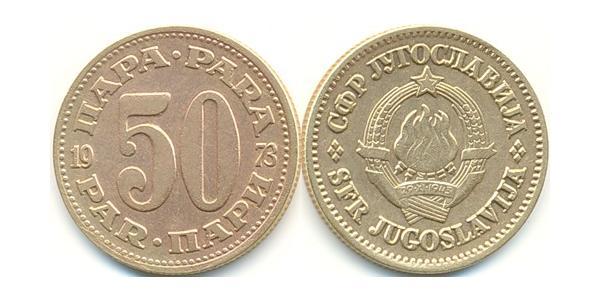 50 Para 南斯拉夫社会主义联邦共和国 (1943 - 1992) 黃銅 