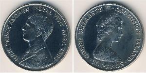 50 Penny Ascension Island Copper/Nickel Elizabeth II (1926-2022)