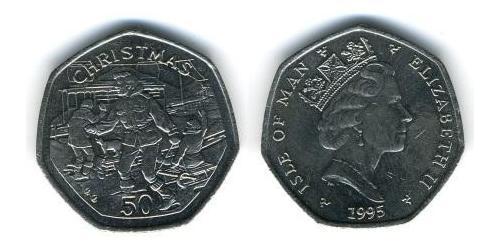 50 Penny Isle of Man Copper/Nickel 