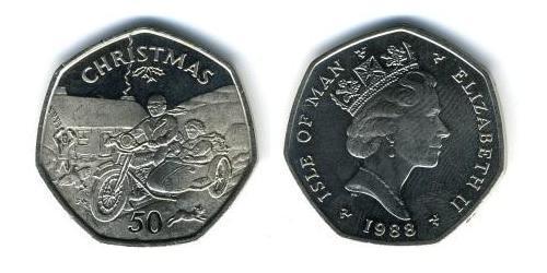 50 Penny Isle of Man Copper/Nickel 