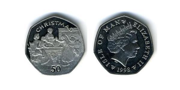 50 Penny Isle of Man Copper/Nickel 