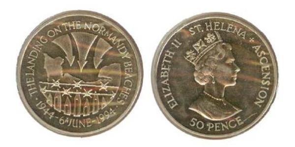 50 Penny Saint Helena (1981 - ) Copper/Nickel Elizabeth II (1926-2022)