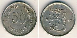 50 Penny Finlande (1917 - ) Cuivre/Nickel 