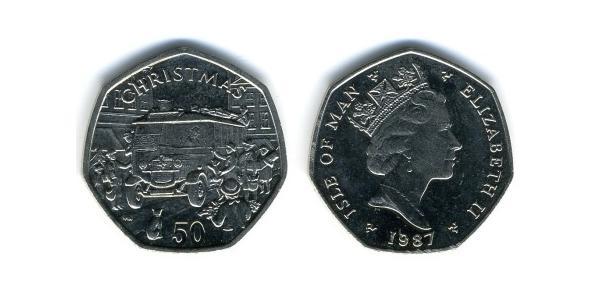 50 Penny Île de Man Cuivre/Nickel 