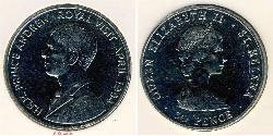 50 Penny Ascension Kupfer/Nickel Elizabeth II (1926-2022)