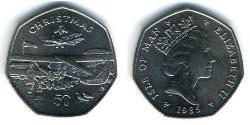 50 Penny Isle of Man Kupfer/Nickel 