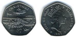 50 Penny Isle of Man Kupfer/Nickel 