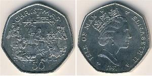 50 Penny Isle of Man Kupfer/Nickel 