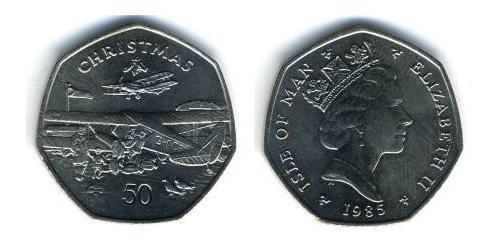 50 Penny Isle of Man Kupfer/Nickel 