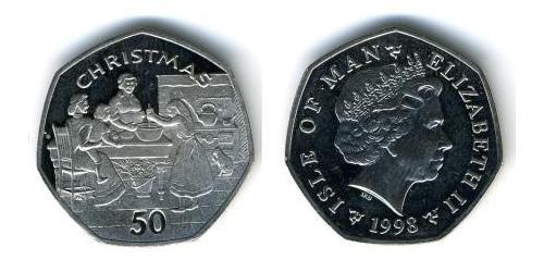 50 Penny Isle of Man Kupfer/Nickel 