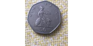 50 Penny Vereinigtes Königreich Kupfer/Nickel 