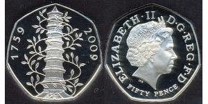 50 Penny Vereinigtes Königreich (1922-) Kupfer/Nickel Elizabeth II (1926-2022)
