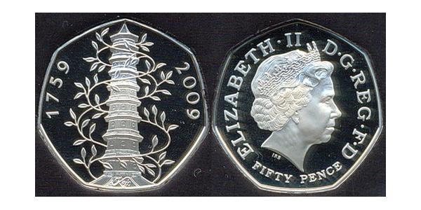 50 Penny Regno Unito (1922-) Rame/Nichel Elisabetta II (1926-2022)