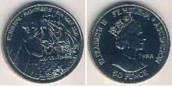50 Penny  Rame/Nichel Elisabetta II (1926-2022)