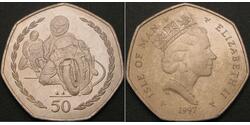 50 Penny Isla de Man  