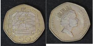 50 Penny Reino Unido  