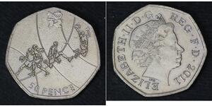 50 Penny 英国  