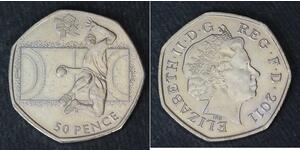 50 Penny 英国  