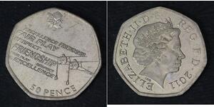 50 Penny 英国  