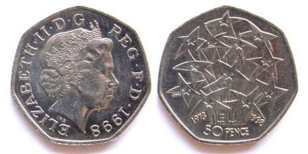 50 Penny 英国  