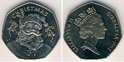 50 Penny Gibraltar 镍/銅 