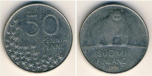 50 Penny 芬兰 銅/镍 